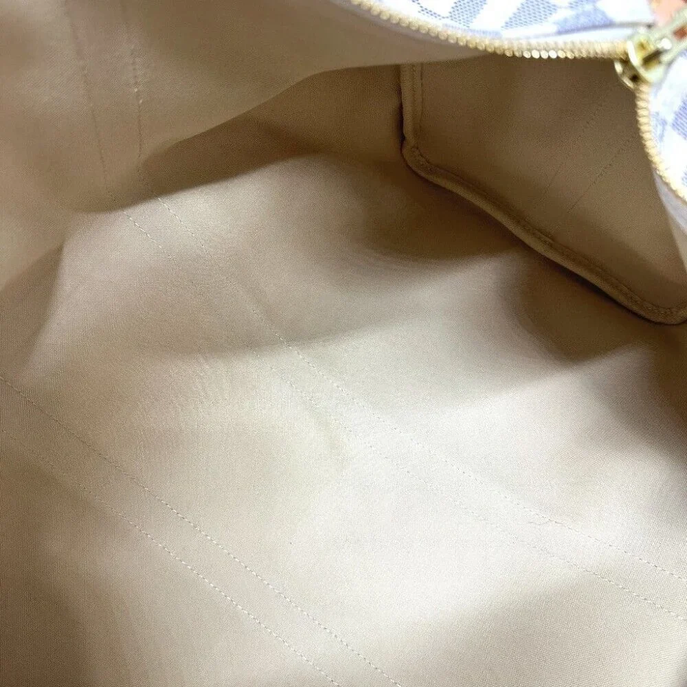 LOUIS VUITTON Damier Azur KeepallBandouliere 45 Duffle Bag Unused